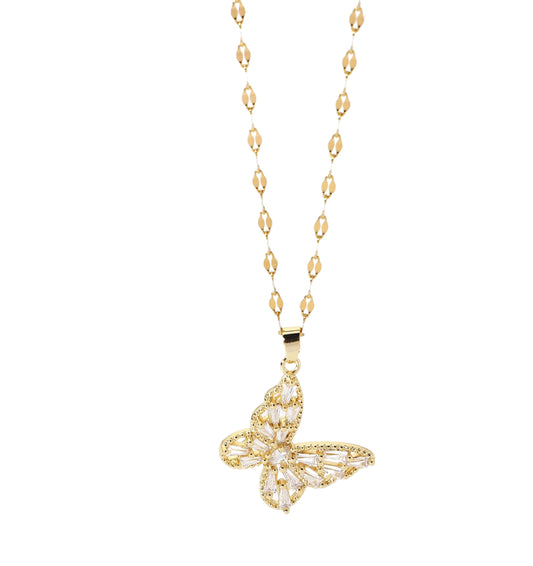 Spread your wings butterfly necklace