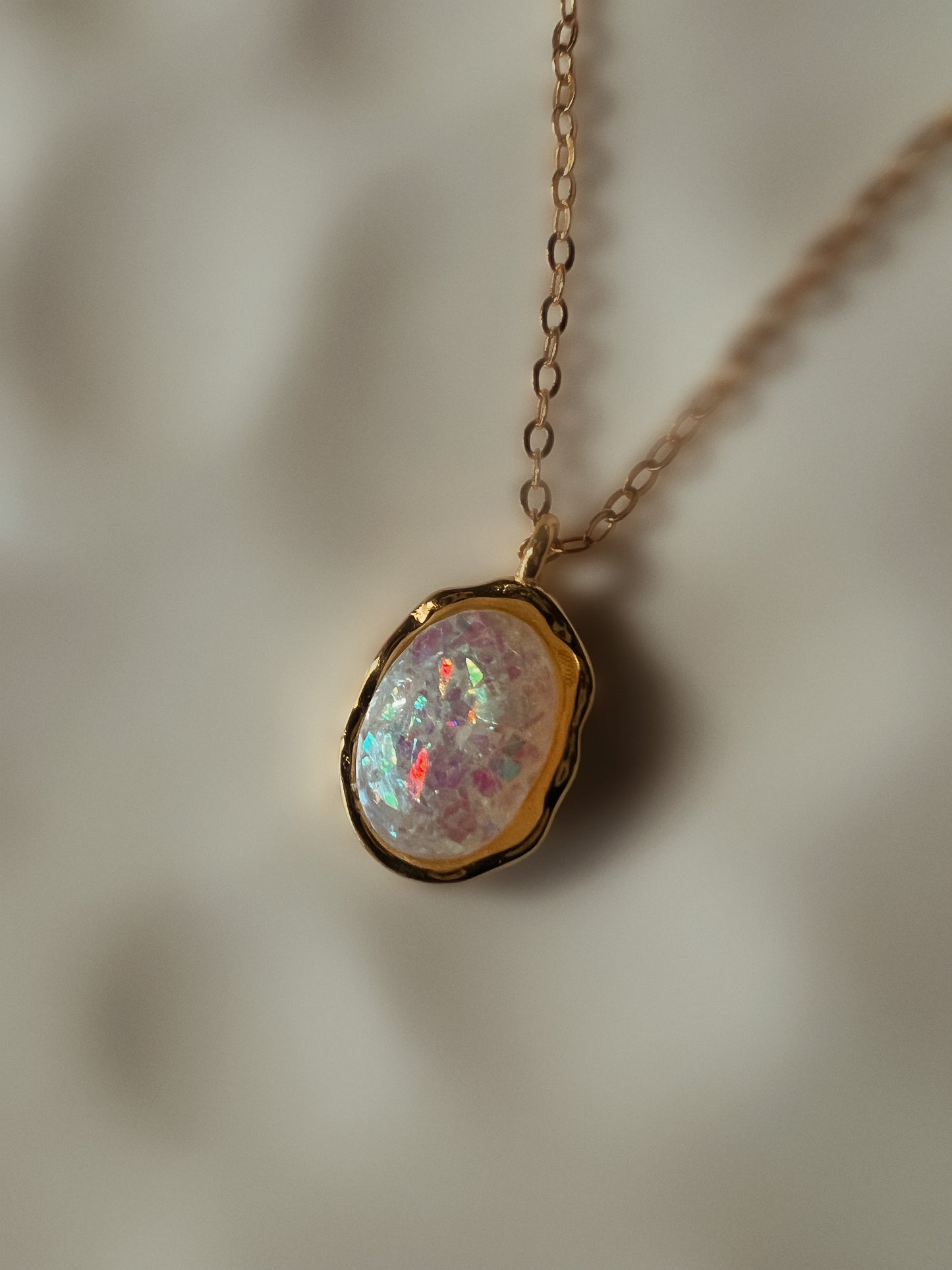 Opal Twilight necklace (18k gold 925 sterling silver)