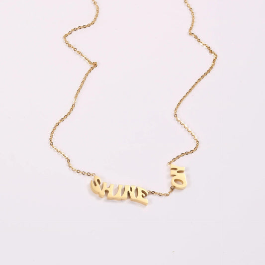 “Shine on” necklace 18k gold