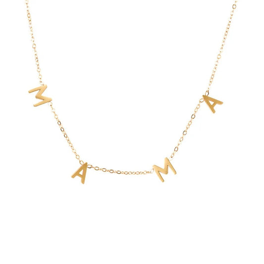 “MAMA” necklace (gold)